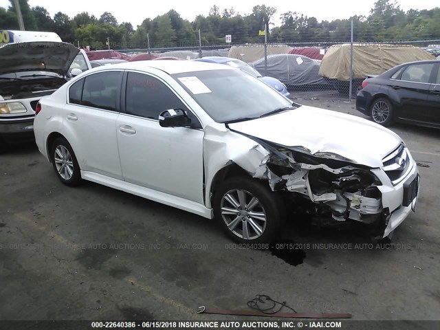 4S3BMBC6XB3232194 - 2011 SUBARU LEGACY 2.5I PREMIUM WHITE photo 1