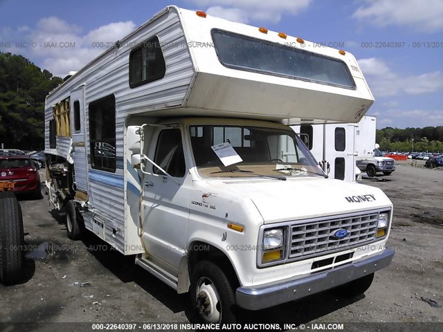 HO3260FH001506 - 1985 FORD ECONOLINE E350 CUTAWAY VAN WHITE photo 1