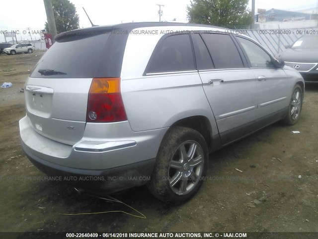 2A8GM68X07R226894 - 2007 CHRYSLER PACIFICA TOURING SILVER photo 4