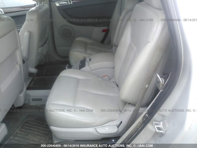 2A8GM68X07R226894 - 2007 CHRYSLER PACIFICA TOURING SILVER photo 8