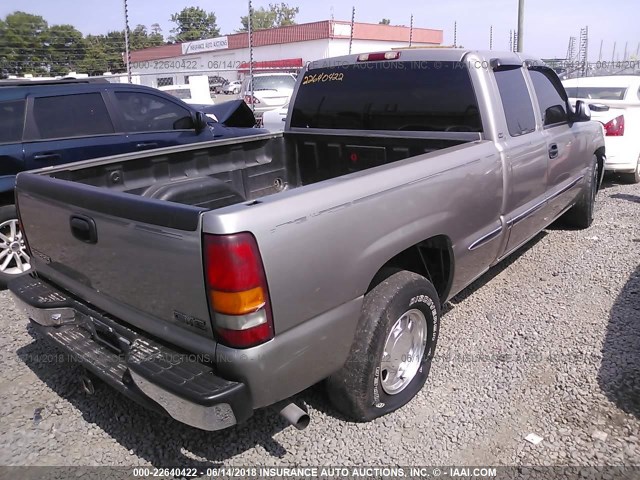 2GTEC19T711291179 - 2001 GMC NEW SIERRA C1500 GRAY photo 4