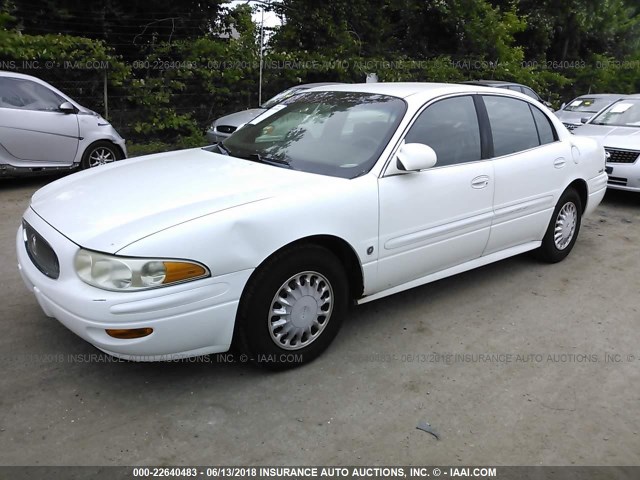 1G4HP54K4Y4221740 - 2000 BUICK LESABRE CUSTOM WHITE photo 2