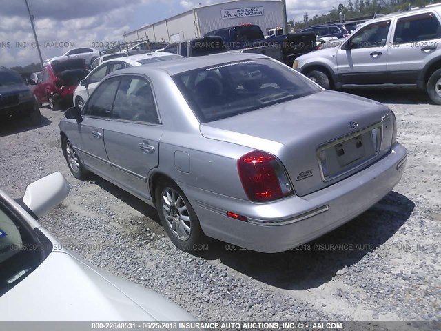 KMHFU45E84A367170 - 2004 HYUNDAI XG 350 SILVER photo 3