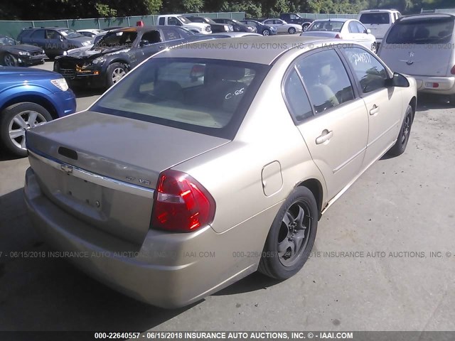 1G1ZT51816F126186 - 2006 CHEVROLET MALIBU LT GOLD photo 4