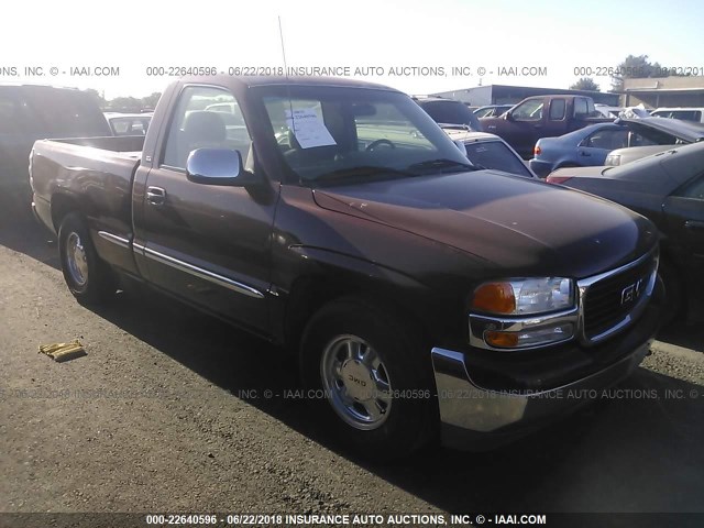 1GTEC14T01Z246356 - 2001 GMC NEW SIERRA C1500 MAROON photo 1