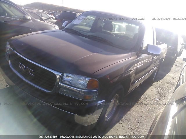 1GTEC14T01Z246356 - 2001 GMC NEW SIERRA C1500 MAROON photo 2