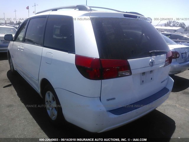 5TDZA23C34S045572 - 2004 TOYOTA SIENNA CE/LE WHITE photo 3