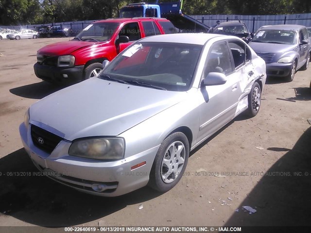 KMHDN46D36U325761 - 2006 HYUNDAI ELANTRA GLS/GT/LIMITED SILVER photo 2