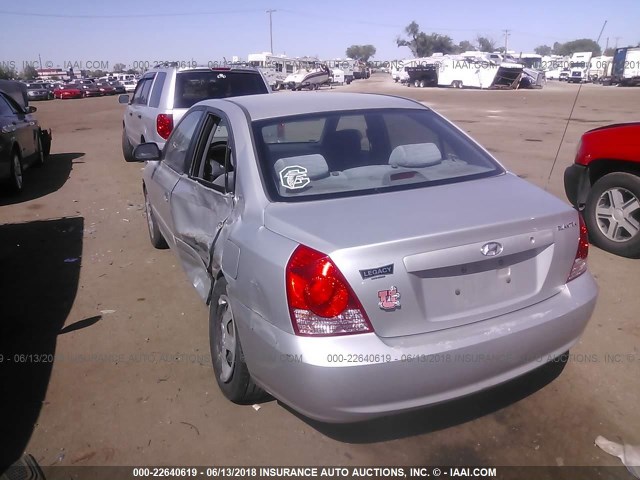 KMHDN46D36U325761 - 2006 HYUNDAI ELANTRA GLS/GT/LIMITED SILVER photo 3