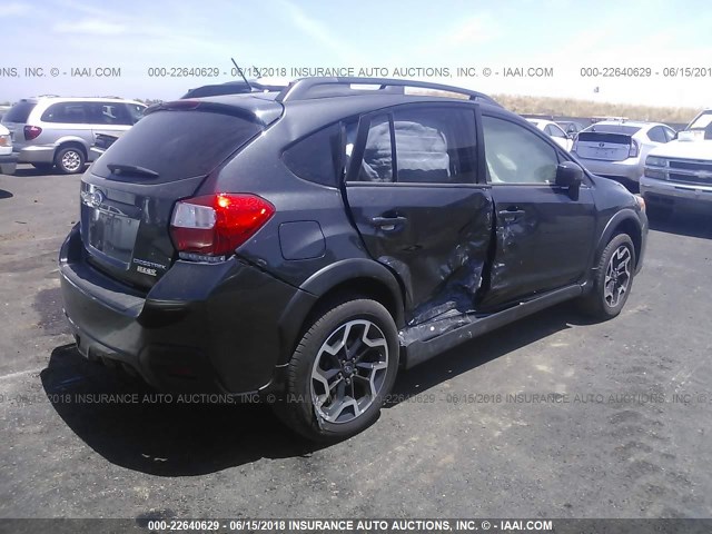 JF2GPABC9H8219609 - 2017 SUBARU CROSSTREK PREMIUM BLACK photo 4