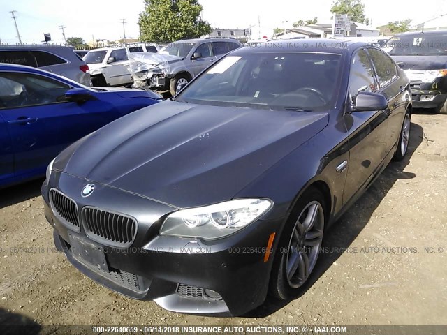 WBAFU9C57BC784833 - 2011 BMW 550 XI GRAY photo 2