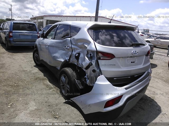 5XYZT3LBXJG544563 - 2018 HYUNDAI SANTA FE SPORT  SILVER photo 3