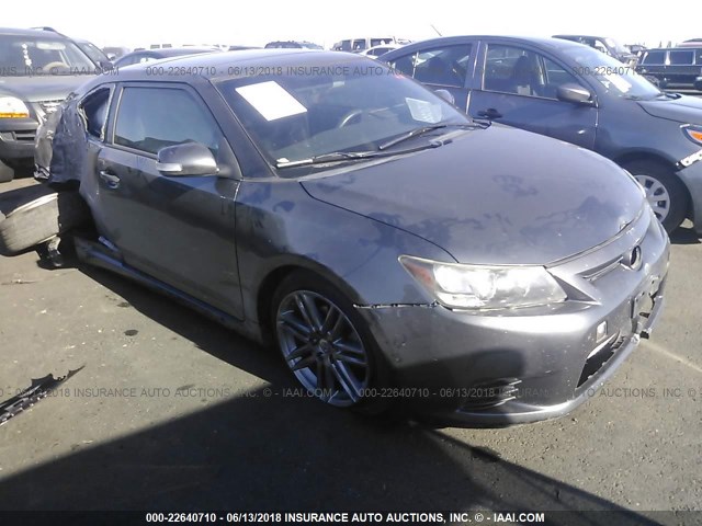 JTKJF5C74B3015801 - 2011 TOYOTA SCION TC GRAY photo 1