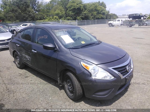 3N1CN7AP6FL936934 - 2015 NISSAN VERSA S/S PLUS/SV/SL GRAY photo 1