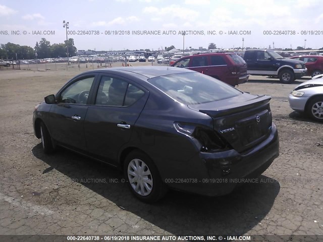 3N1CN7AP6FL936934 - 2015 NISSAN VERSA S/S PLUS/SV/SL GRAY photo 3