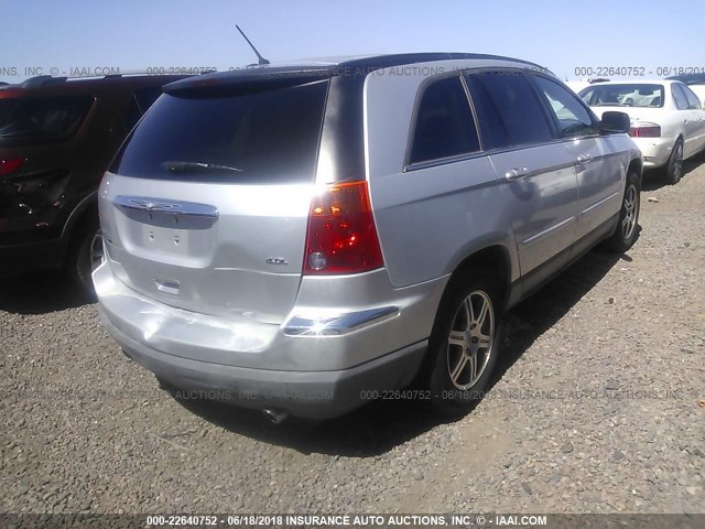 2A8GM68X37R164228 - 2007 CHRYSLER PACIFICA TOURING SILVER photo 4