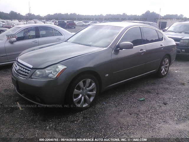 JNKAY01E47M308541 - 2007 INFINITI M35 SPORT GRAY photo 2