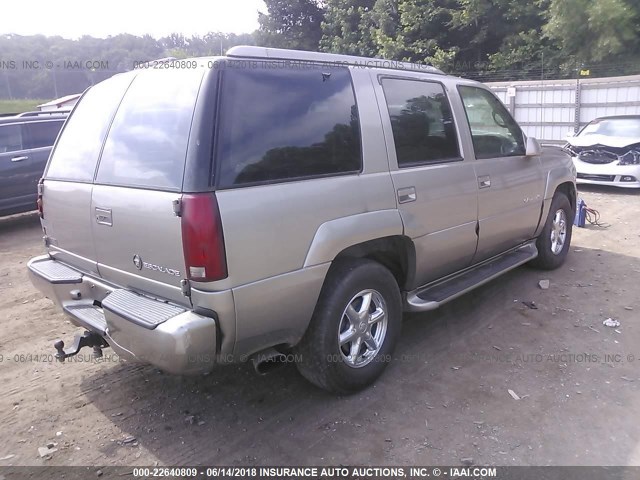 1GYEK63R5YR221902 - 2000 CADILLAC ESCALADE LUXURY Qızıl foto 4