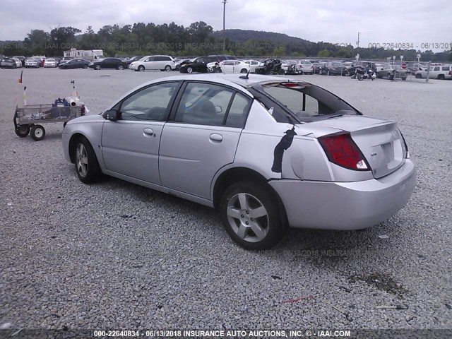 1G8AL55B27Z164966 - 2007 SATURN ION LEVEL 3 SILVER photo 3