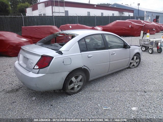 1G8AL55B27Z164966 - 2007 SATURN ION LEVEL 3 SILVER photo 4