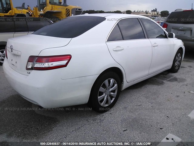 4T1BF3EK3AU547708 - 2010 TOYOTA CAMRY SE/LE/XLE Ağ foto 4