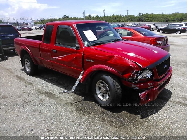 1FTYR44U82PA61930 - 2002 FORD RANGER SUPER CAB RED photo 1