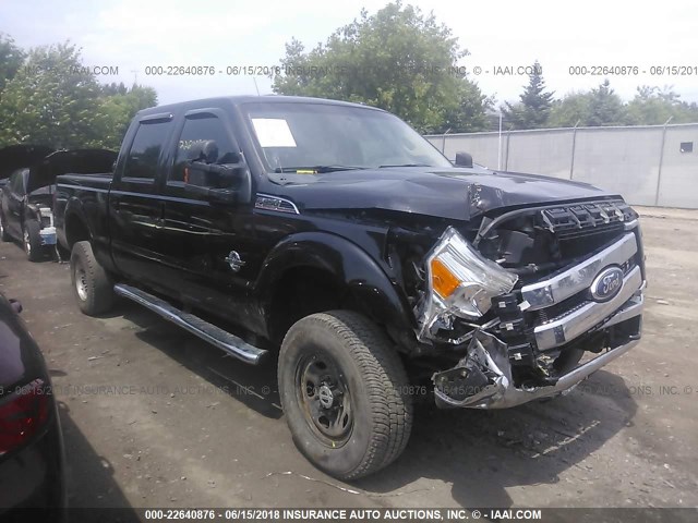 1FT8W3BT2BEB94269 - 2011 FORD F350 SUPER DUTY BLACK photo 1