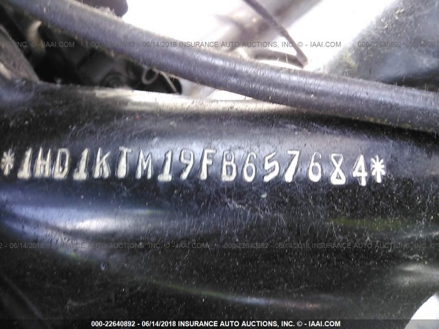 1HD1KTM19FB657684 - 2015 HARLEY-DAVIDSON FLTRXS ROAD GLIDE SPECIAL BLACK photo 10