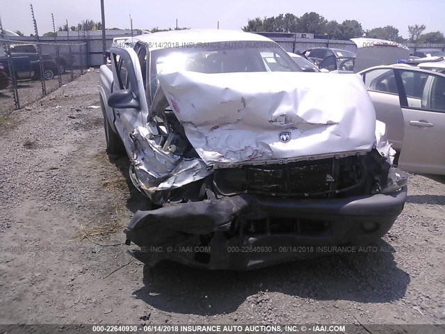 1D7HG38XX3S226949 - 2003 DODGE DAKOTA QUAD SPORT SILVER photo 6