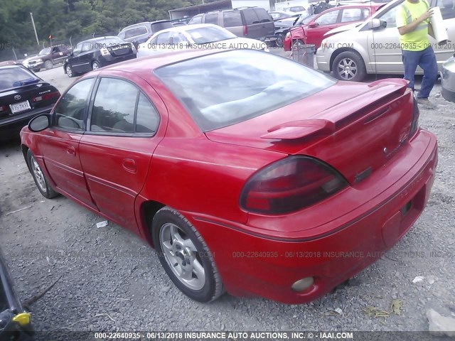 1G2NW52E53C333960 - 2003 PONTIAC GRAND AM GT RED photo 3