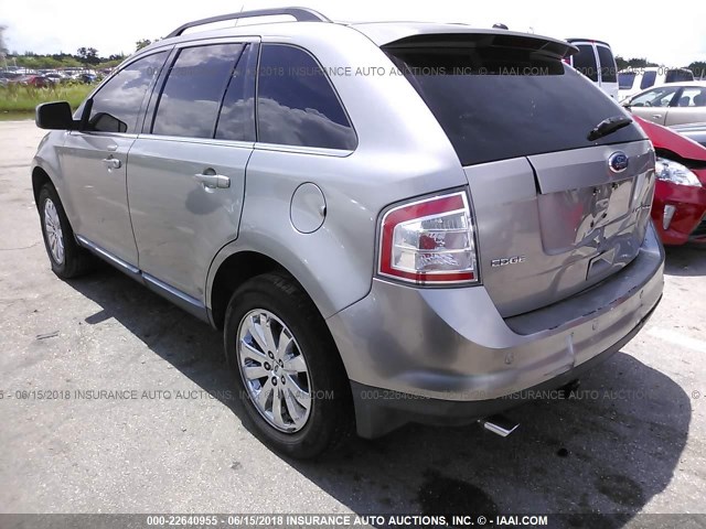 2FMDK39C28BA82281 - 2008 FORD EDGE LIMITED GRAY photo 3