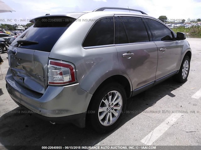 2FMDK39C28BA82281 - 2008 FORD EDGE LIMITED GRAY photo 4