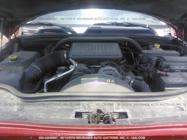 1J8HG48N86C235283 - 2006 JEEP COMMANDER წითელი ფოტო 10