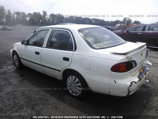 2T1BR12E3YC273576 - 2000 TOYOTA COROLLA VE/CE/LE WHITE photo 3