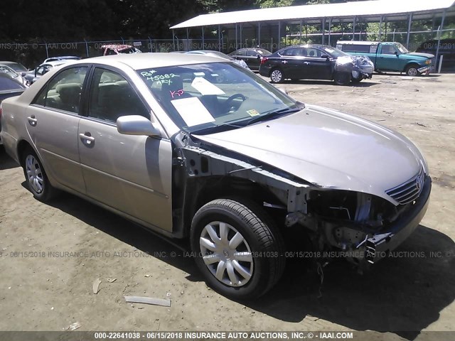 4T1BE32K15U427032 - 2005 TOYOTA CAMRY LE/XLE/SE ოქროსფერი ფოტო 1