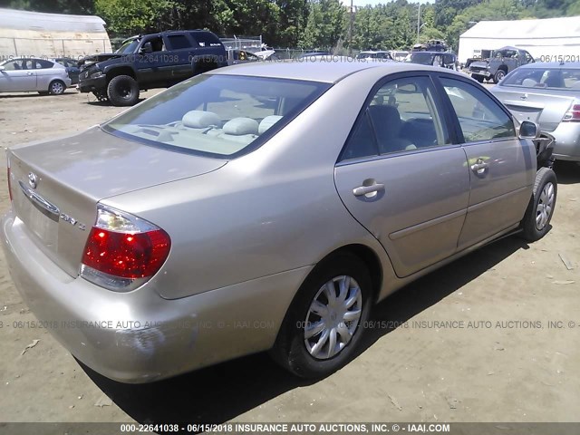 4T1BE32K15U427032 - 2005 TOYOTA CAMRY LE/XLE/SE ოქროსფერი ფოტო 4