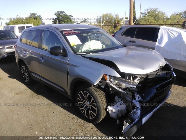 JA4AD2A31JJ003881 - 2018 MITSUBISHI OUTLANDER ES ვერცხლისფერი ფოტო 1