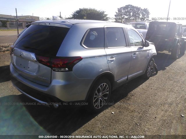 JA4AD2A31JJ003881 - 2018 MITSUBISHI OUTLANDER ES ვერცხლისფერი ფოტო 4