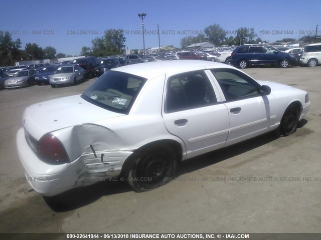 2FABP7BV5AX100643 - 2010 FORD CROWN VICTORIA POLICE INTERCEPTOR WHITE photo 4