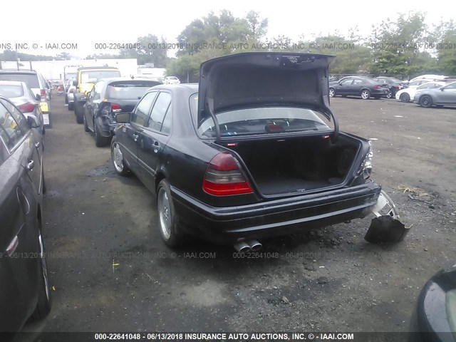 WDBHA33G3WF725171 - 1998 MERCEDES-BENZ C 43 BLACK photo 3