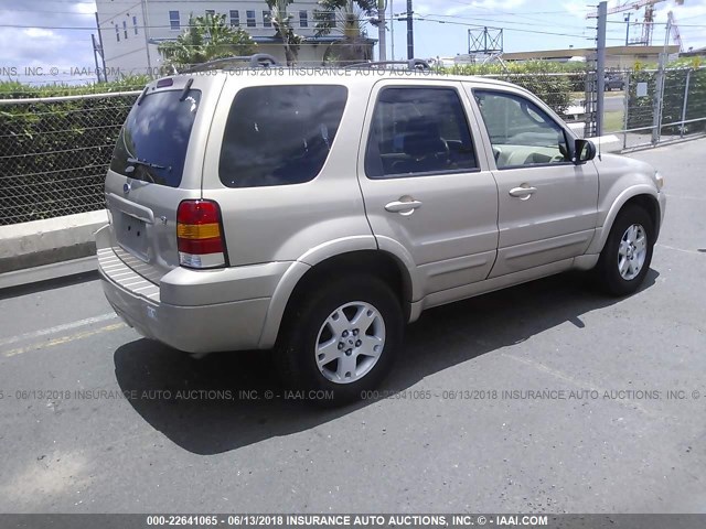 1FMCU041X7KB17941 - 2007 FORD ESCAPE LIMITED GOLD photo 4