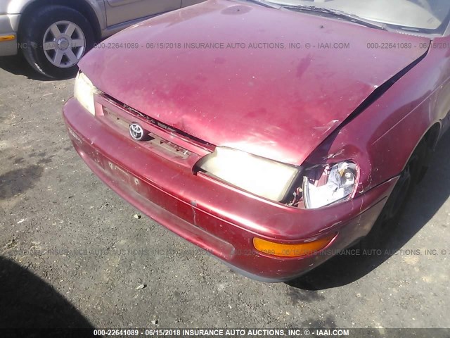 1NXBB02E8VZ519918 - 1997 TOYOTA COROLLA DX RED photo 6