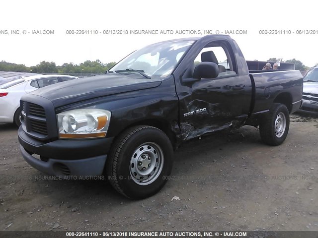 1D7HA16K16J179463 - 2006 DODGE RAM 1500 ST BLACK photo 2