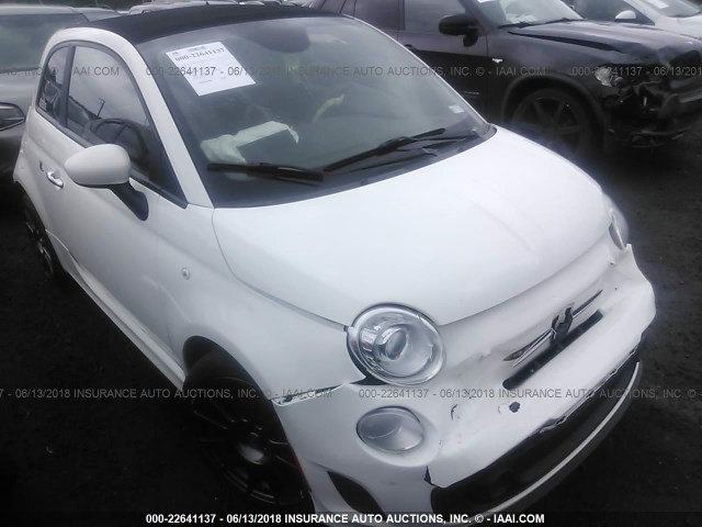 3C3CFFJH7FT504550 - 2015 FIAT 500 ABARTH WHITE photo 1