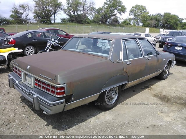 1G2BT69Y7GX233620 - 1986 PONTIAC PARISIENNE BROUGHAM GRAY photo 4