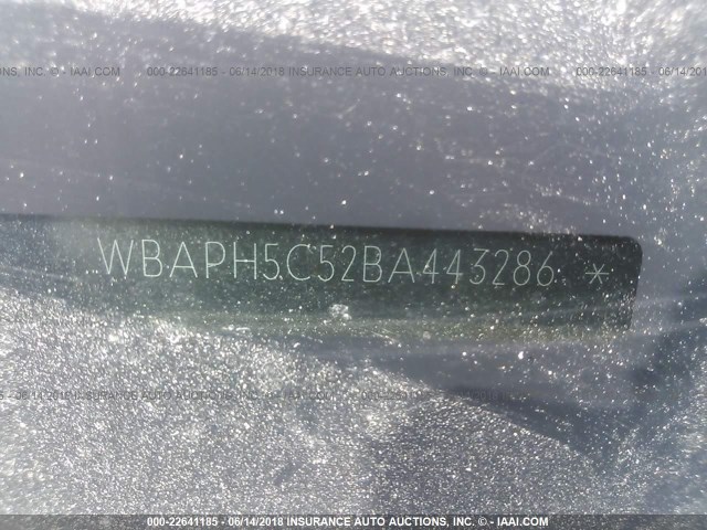 WBAPH5C52BA443286 - 2011 BMW 328 I SULEV GRAY photo 9