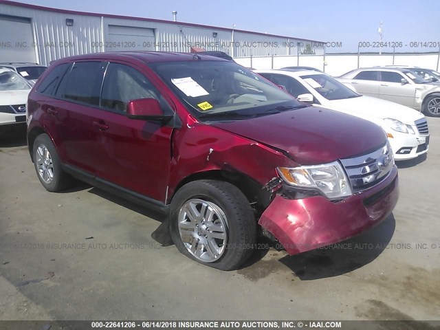 2FMDK49C57BA95126 - 2007 FORD EDGE SEL PLUS RED photo 1