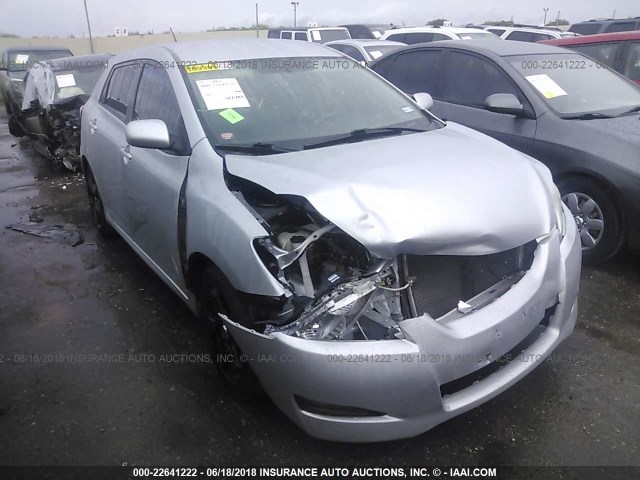 2T1KU4EE8AC359774 - 2010 TOYOTA COROLLA MATRIX  SILVER photo 1