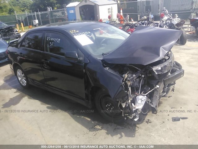 2T1BU40E59C010249 - 2009 TOYOTA COROLLA S/LE/XLE BLACK photo 1