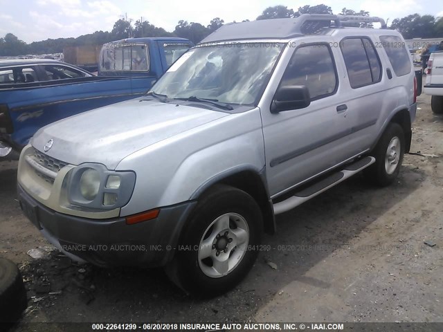 5N1ED28T62C602760 - 2002 NISSAN XTERRA XE/SE SILVER photo 2